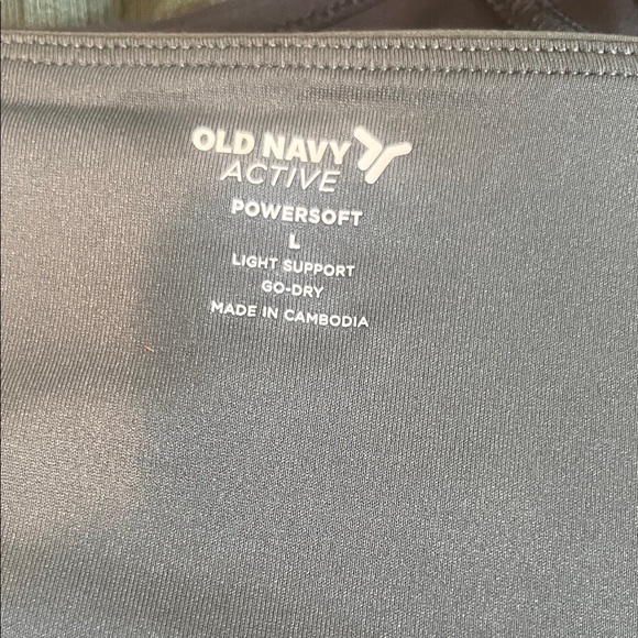 Old Navy Olive Long Sleeve Workout Top - Picture 2 of 4